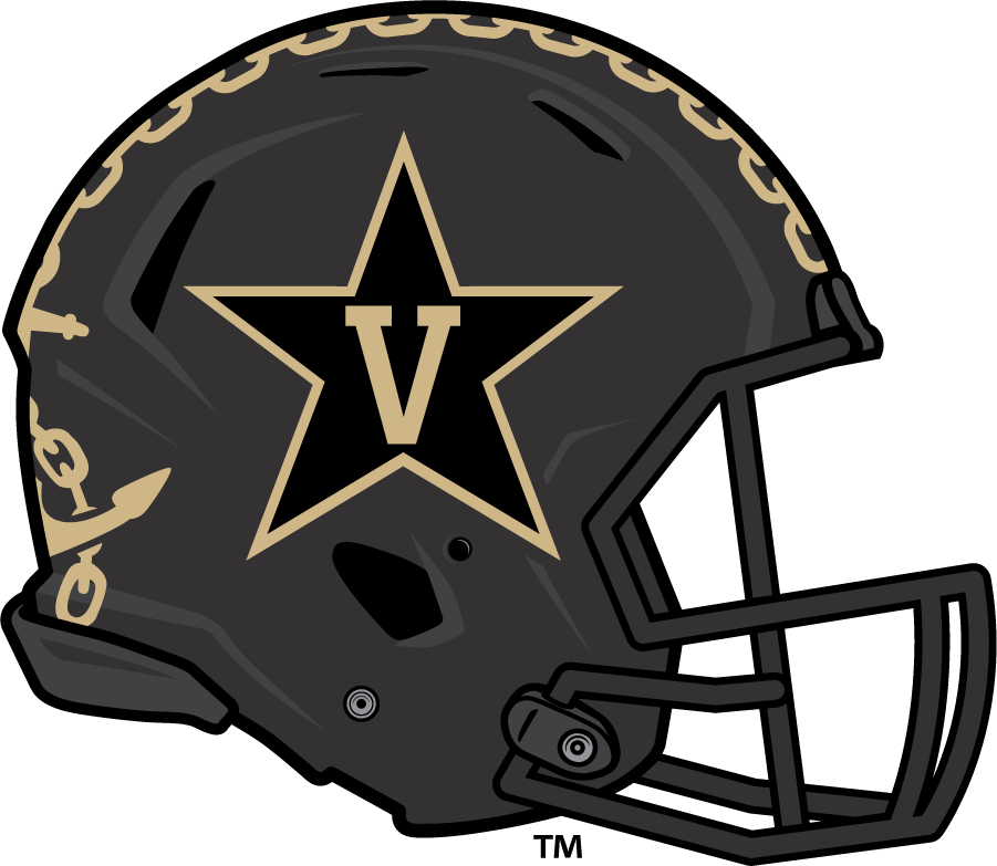 Vanderbilt Commodores 2015-2021 Helmet Logo v2 diy iron on heat transfer